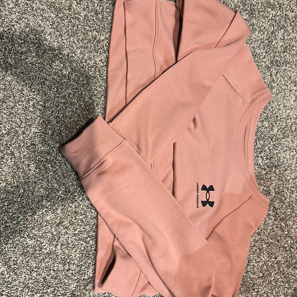 Pink under armor sweater brand new